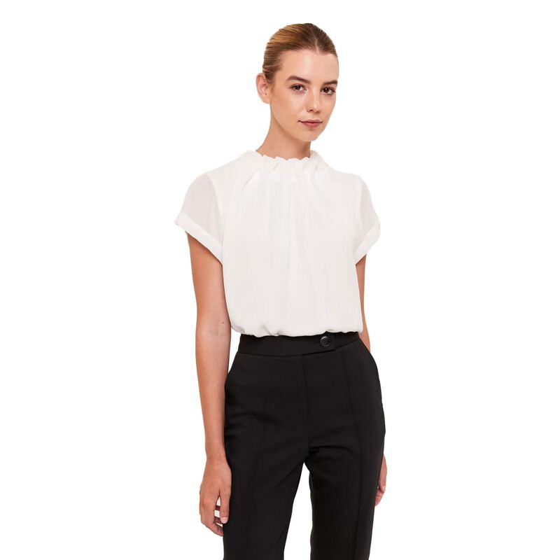 SABA Willa High Neck Ss Top image number 4